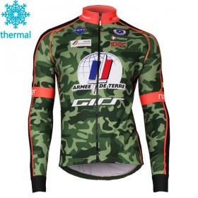 Maillot vélo 2018 Armee De Terre Hiver Thermal Fleece N001